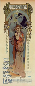 Poster for the opera Messaline by Isidore de Lara, 1899. Creator: Lorant-Heilbronn, Vincent (1874-1912)