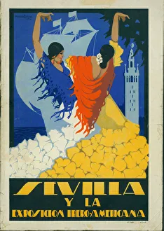 Seville Prints: Poster published in the journal for the Ibero-American Exhibition of 1929-30, Seville