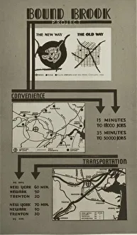 Commuting Prints: Poster by Record Section, Suburban Resettlement, 1935-12. Creator: Arthur Rothstein