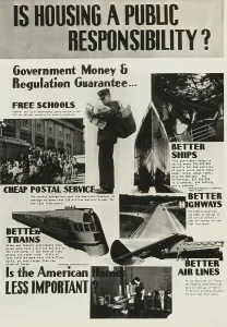 Improved Prints: Poster by Record Section, Suburban Resettlement Administration