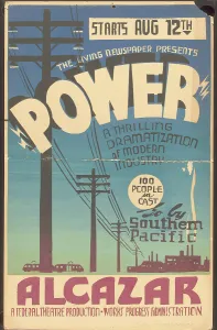 Utilities Prints: Poster from San Francisco production of Power (Alcazar), [193-]. Creator: Unknown