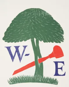 Gill Prints: Poster for the Society of Wood Engravers, 1920, (wood engraving)