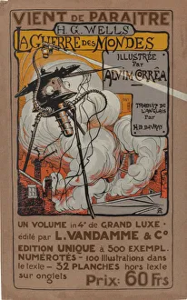 Poster to the special edition of The War of Worlds by H. G. Wells, 1906