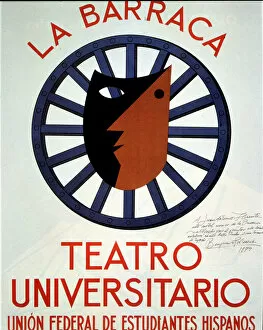 Images Dated 12th July 2018: Poster for the University theater company La Barraca, directed by Federico Garcia Lorca