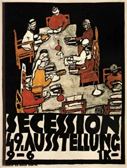 Vienna Secession Gallery: Poster for the Vienna Secession 49th Exhibition, 1918. Artist: Schiele, Egon (1890?1918)