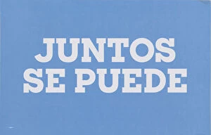 Images Dated 19th August 2021: Poster from Womens March on Washington reading 'Juntos se puede', 2017