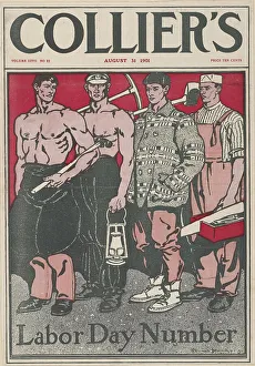Pickaxe Prints: Posters. New York, 1890s-1907. c1901. Creator: Edward Penfield