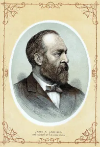 Posthomous portrait of James Abram Garfield, c1885