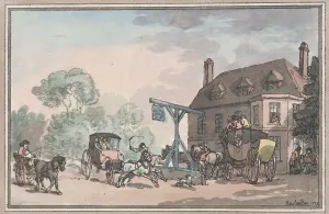 Posting House Prints: A Posting Inn, 1787. 1787. Creator: Thomas Rowlandson