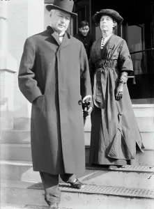 Burleson Albert Sidney Prints: US Postmaster General Albert Sidney Burleson with Mrs