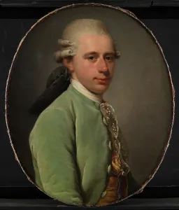 Jens Juul Prints: Postmaster General Frederik Hauch as a young man, 1776. Creator: Jens Juel
