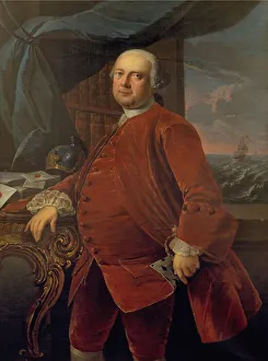 Jens Juul Prints: Postmester Frederik Carl Harboe (?), 1764. Creator: Jens Juel