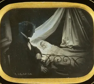 Daguerreotype Prints: [Postmortem], ca. 1850. Creator: Alphonse Le Blondel