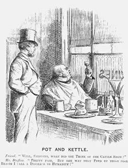 Serviette Prints: Pot and Kettle, 1868
