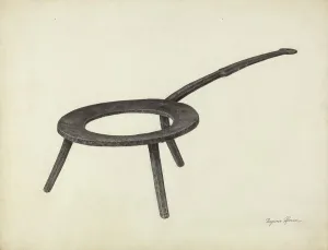 Trivet Prints: Pot Trivet, c. 1939. Creator: Benjamin Resnick