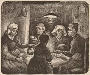 Atmospheric Gallery: Potato Eaters, 1885. Creator: Vincent van Gogh