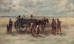 Israels Prints: Potato Harvest, 1844, (c1915). Artist: Jozef Israels
