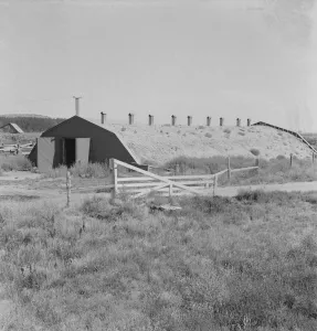 Klamath Basin Prints: Potato storage cellar in Klamath Basin