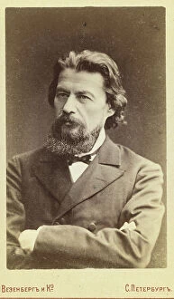 Dramatist Collection: Potekhin, half-length portrait, facing slightly left, between 1880 and 1886. Creator: Unknown