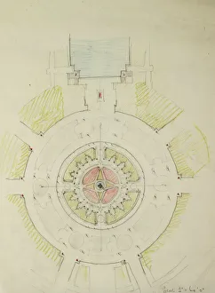Potomac Round Point, Washington D. C. Plan Sketch, 1909. Creator: Daniel Burnham