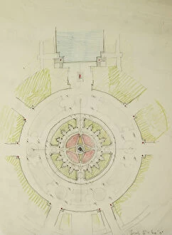 Potomac Round Point, Washington D.C. Plan Sketch, 1909. Creator: Daniel Burnham