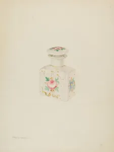 Pretty Gallery: Potpourri Jar, c. 1940. Creator: Frank M Keane