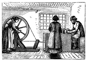 Potters workshop, c1860