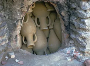 Kiln Prints: Pottery in a kiln before firing in Tunisia