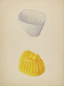 Mould Prints: Pottery Molds, 1935/1942. Creator: Joseph Shapiro