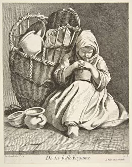 Anne Claude Philippe De Gallery: Pottery Peddler, 1738. Creator: Caylus, Anne-Claude-Philippe de
