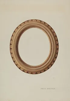 Boehmer Fritz Prints: Pottery Picture Frame, c. 1939. Creator: Fritz Boehmer