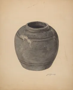 Piece Prints: Pottery Piece, c. 1939. Creator: Sydney Roberts