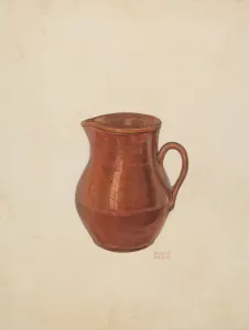 Bisby Finley Prints: Pottery Pitcher, 1939. Creator: Bisby Finley