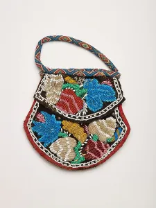 Beads Prints: Pouch, 1890-1897. Creator: Unknown