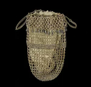 Crocheting Gallery: Pouch, American, 1850-59. Creator: Unknown
