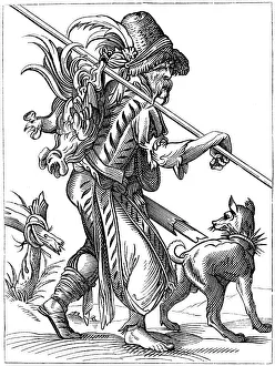 Poultry supplier, 16th century (1849). Artist: Jost Amman