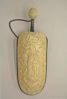 Diane Dephese Collection: Powder Flask, Bohemian, first half of the 19th century. Creator: Unknown