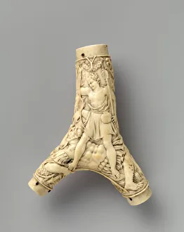 Daniel Collection: Powder Flask, French, ca. 1570. Creator: Unknown