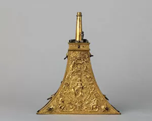 Personification Gallery: Powder Flask, French or Flemish, ca. 1560-80. Creator: Unknown