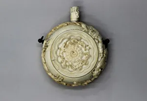 Powder Keg Prints: Powder Flask, German, ca. 1670-80. Creator: Unknown