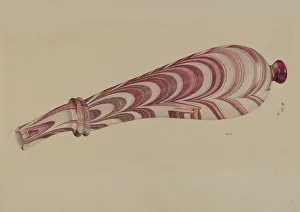 Blown Glass Prints: Powder Horn, 1935/1942. Creator: Edward White