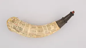 Powder Horn, American, Charleston, South Carolina, dated 1770. Creator: Unknown