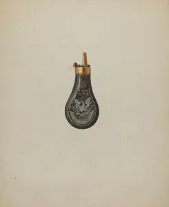 Powder Keg Prints: Powder Horn, c. 1936. Creator: Samuel O. Klein