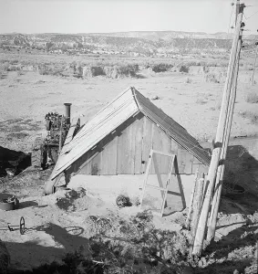 Escalante Prints: Power station, Escalante, Utah, 1936. Creator: Dorothea Lange