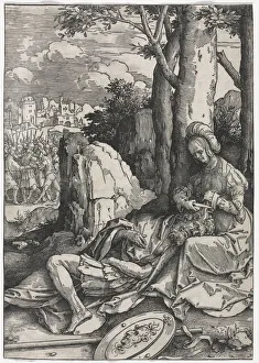 The Power of Women: Samson and Delilah, c. 1512. Creator: Lucas van Leyden (Dutch, 1494-1533)