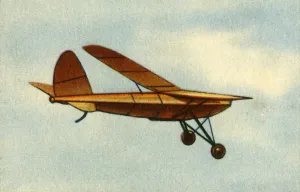 Euge Prints: Powered model plane, 1932. Creator: Unknown
