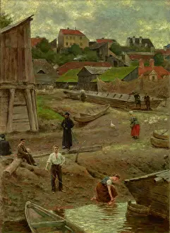 Hardship Prints: Powisle (Bank of the Vistula in Warsaw), 1883. Creator: Aleksander Gierymski