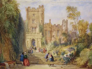 Cox David Prints: Powys Castle, Wales, 1885. Creator: David Cox the Younger