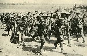 Anzacs Collection: Back from Pozieres: Australian machine-gunners... First World War, 1916, (c1920)