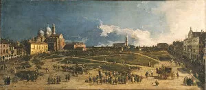 Pra della Valle in Padua, 1740s. Artist: Canaletto (1697-1768)